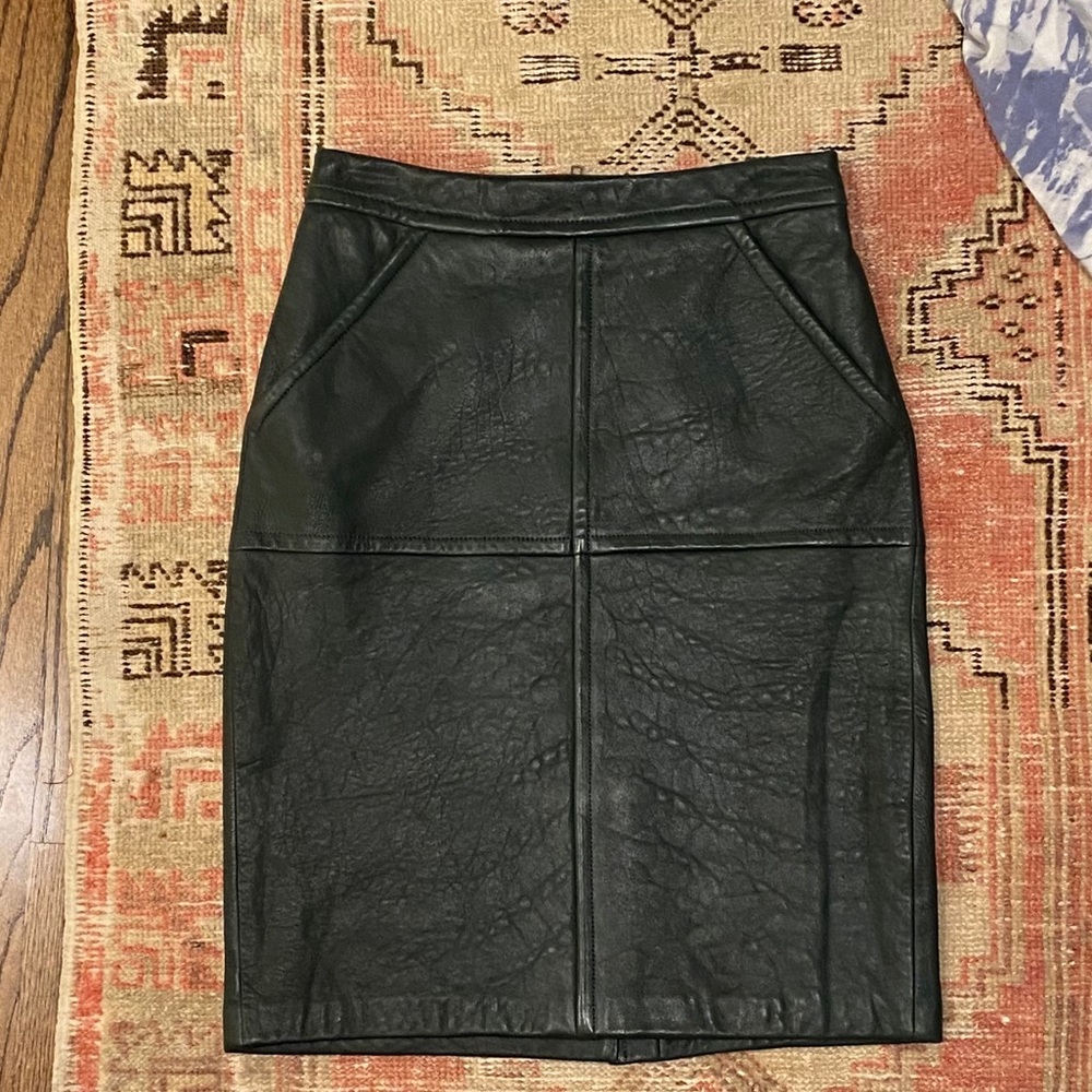 Yigal azrouel leather skirt